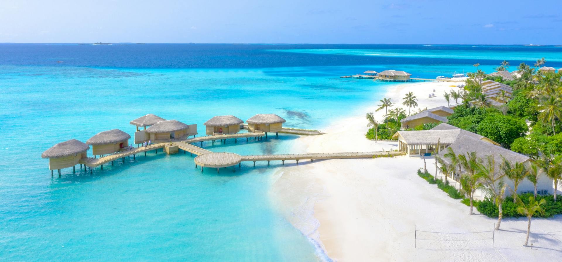 Infinity pool at a Maldives resort