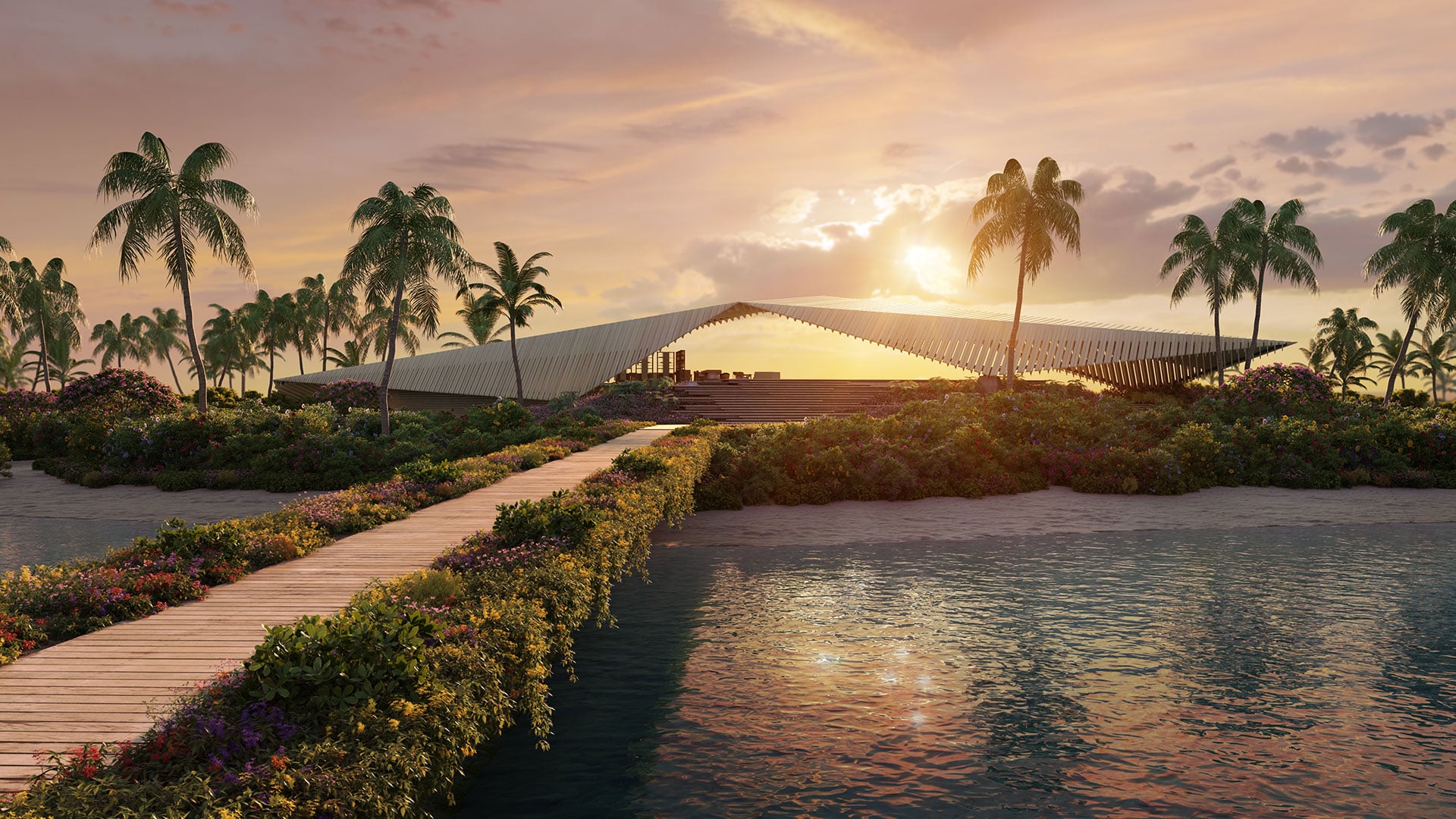 Official render of Capella Maldives at the Fari Islands