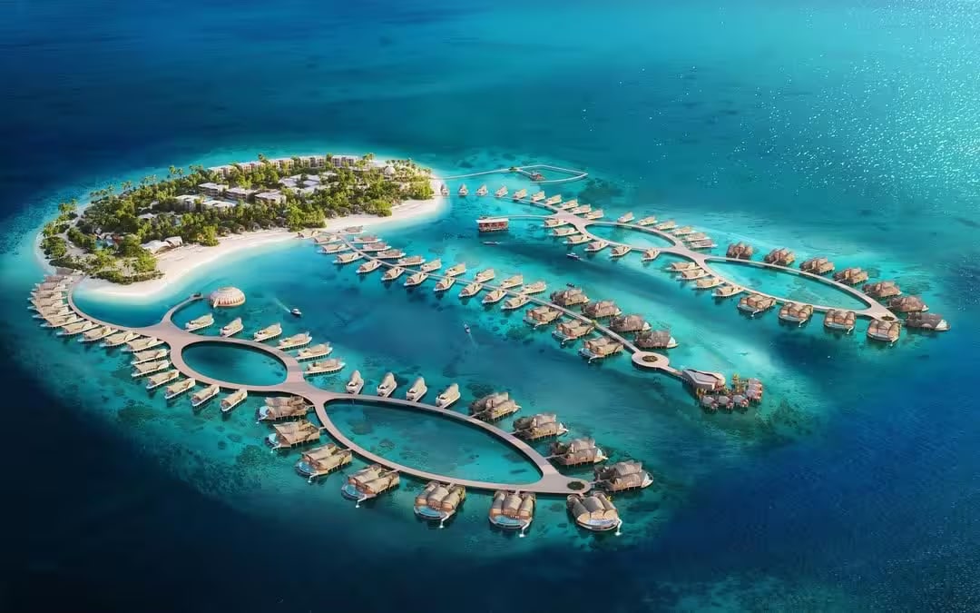 Masterplan render of Samana Ocean Views with Elie Saab interiors