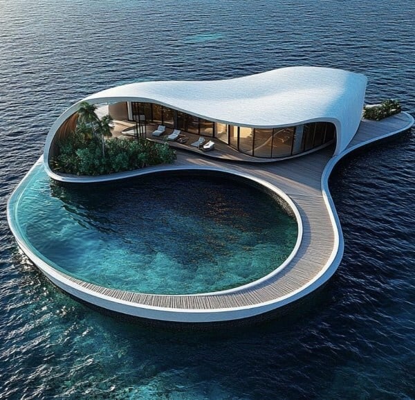 Dar Global's announcement render for Trump International Hotel Maldives
