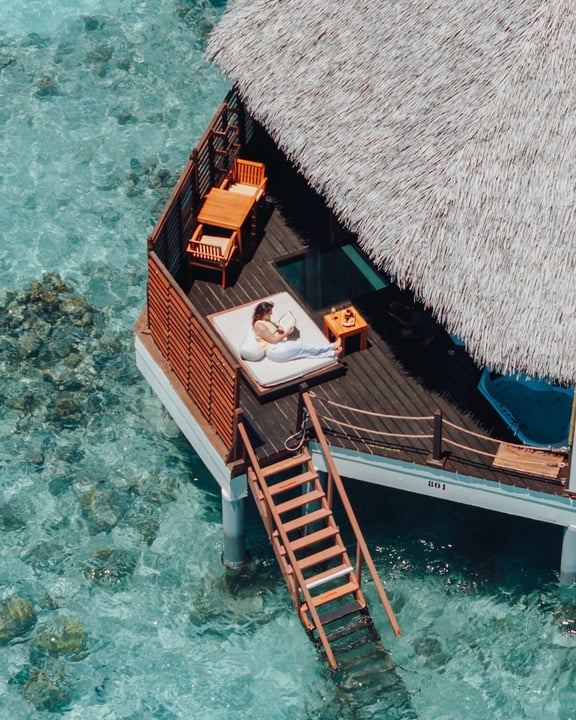 Photo by Adaaran Prestige Water Villas on June 12, 2026. May be an image of tree house and text.