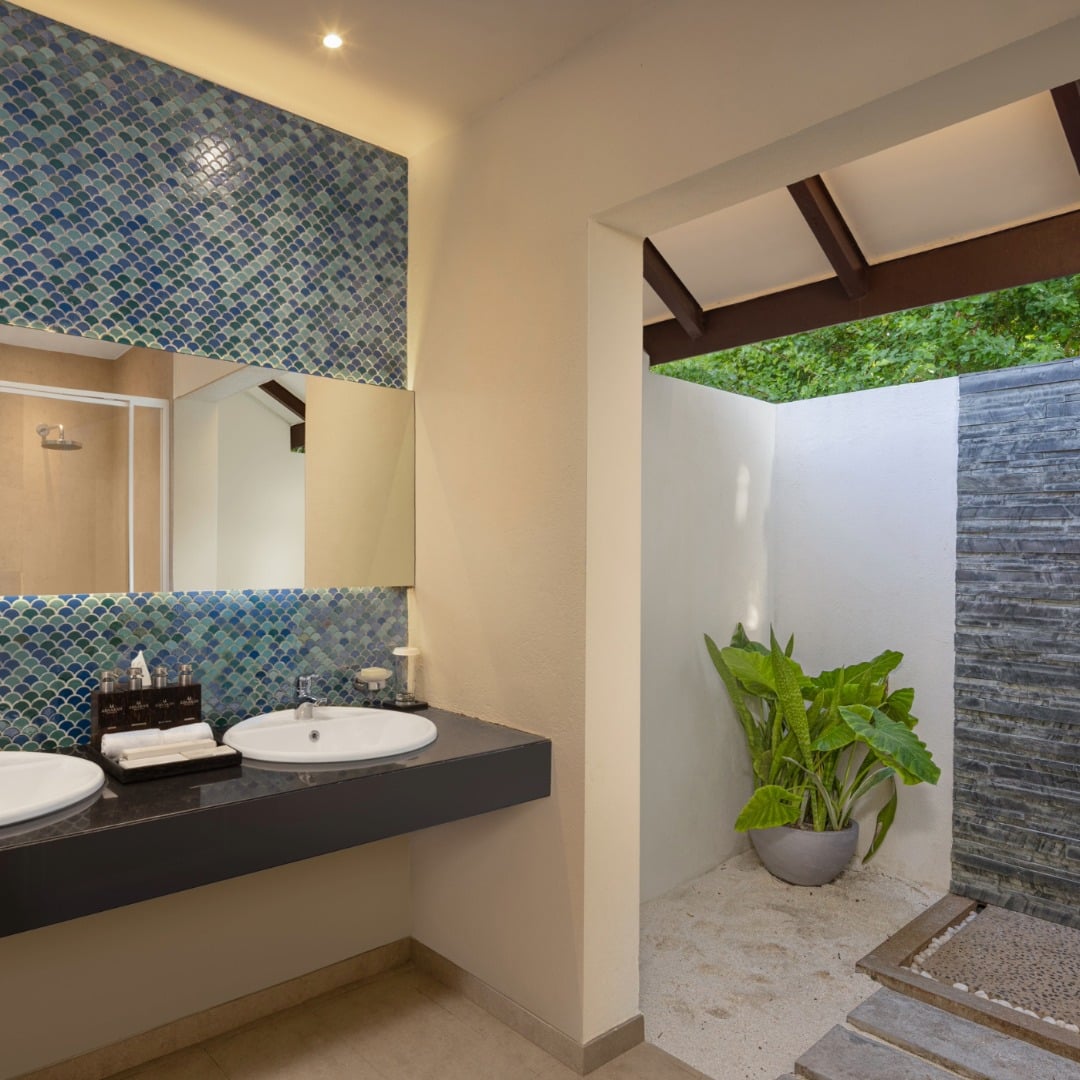 Two Bedroom Deluxe Family Beach Villa im Adaaran Select Meedhupparu