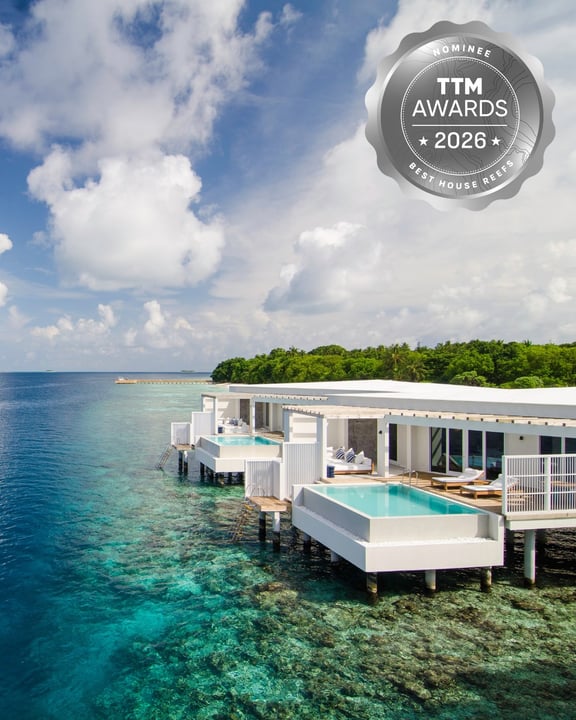 Shaped by nature, both above and below the water.

We’re grateful to be nominated for the TTM Awards 2026 in Best House Reef and Best Nature Resort, a reflection of the island and reef that quietly de