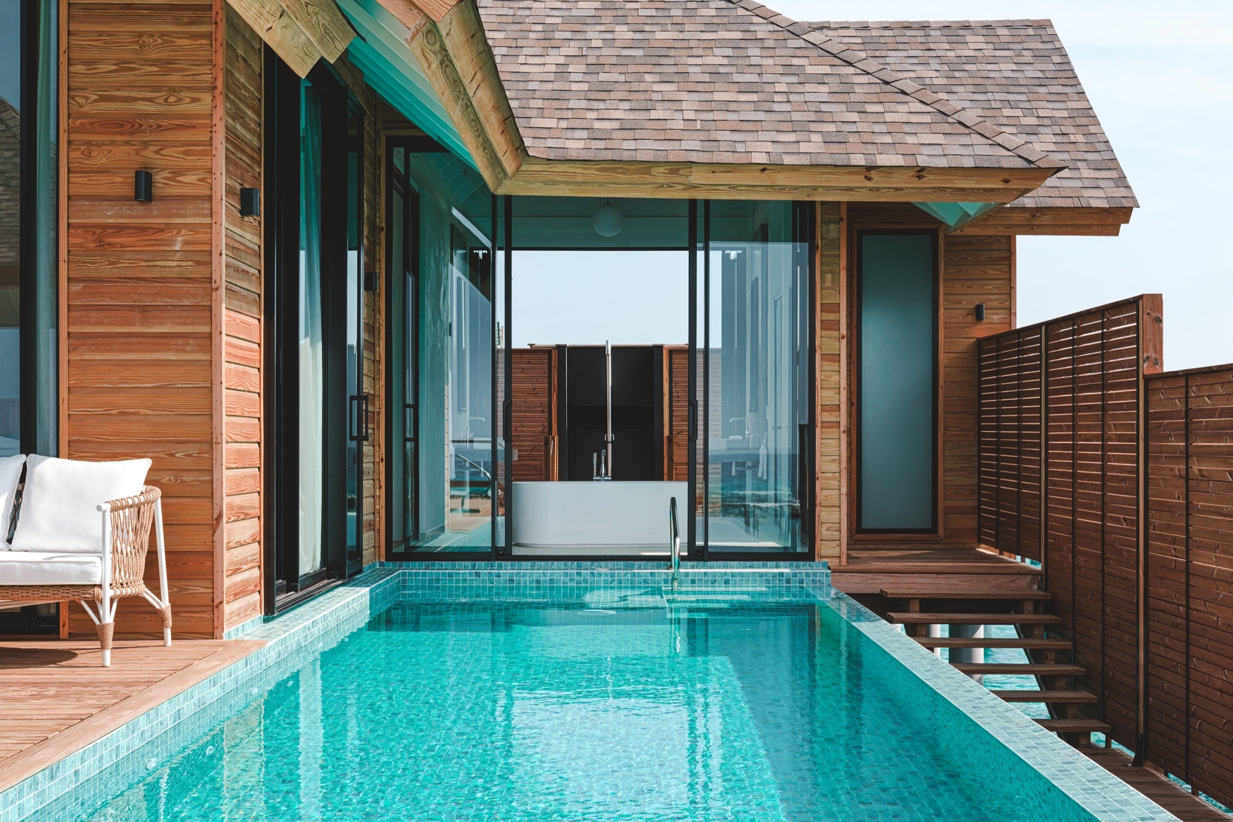 Deluxe Water Pool Villa Lagoon View at Ananea Madivaru Maldives