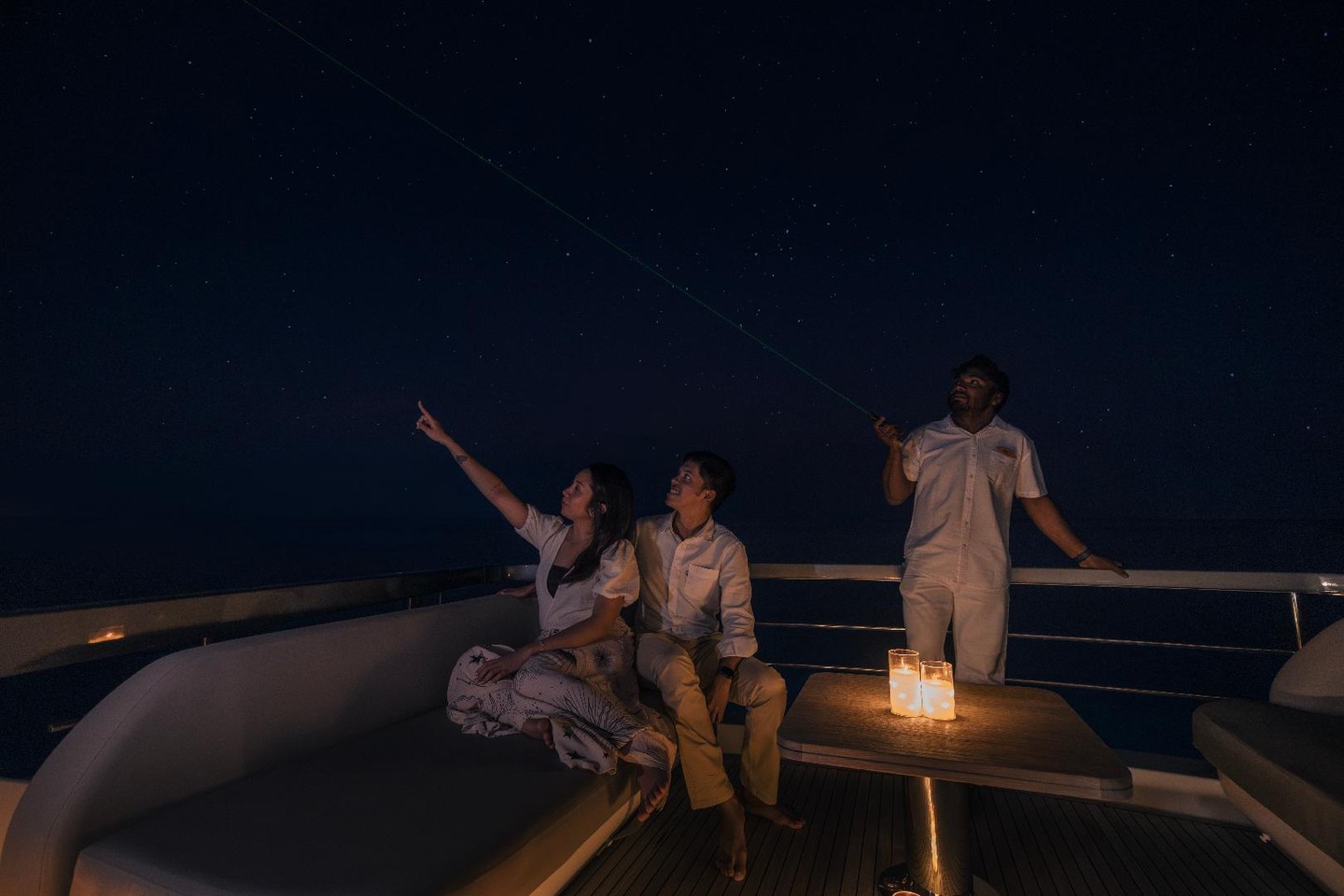Astral Voyage invites you to experience the Maldives from an entirely different perspective – beneath a sky illuminated by stars.

Aboard Raaya, sail into the evening as the ocean grows still and the 