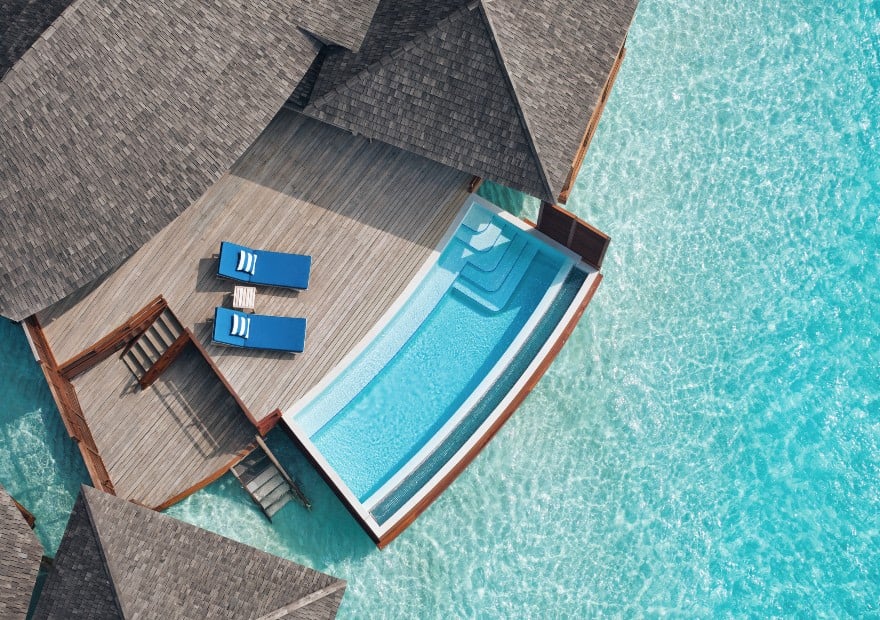 Sunset Over Water Pool Villa im Anantara Dhigu Maldives