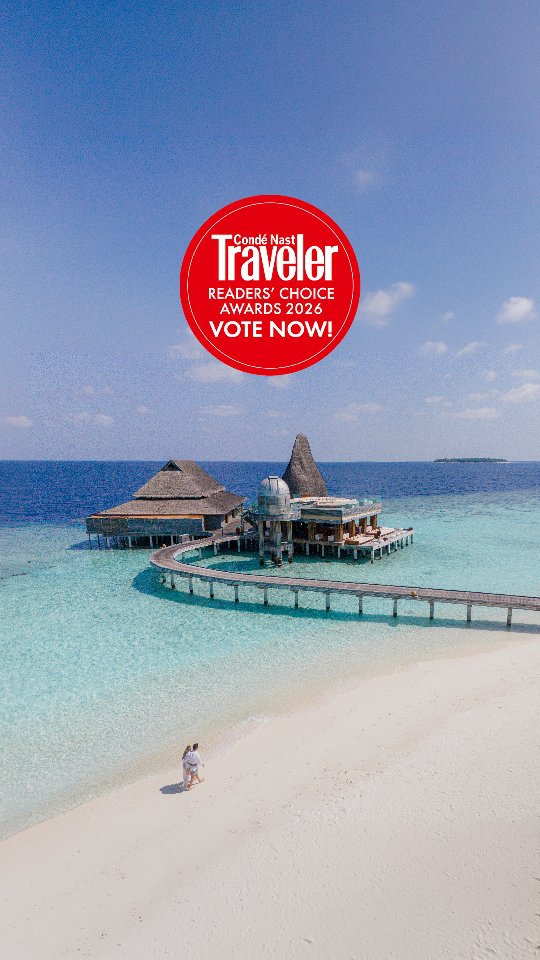 Anantara Kihavah Maldives Villas has been nominated for the Condé Nast Traveller Readers' Choice Awards 2026. A recognition made possible by the guests who have shared in what this island has to offer
