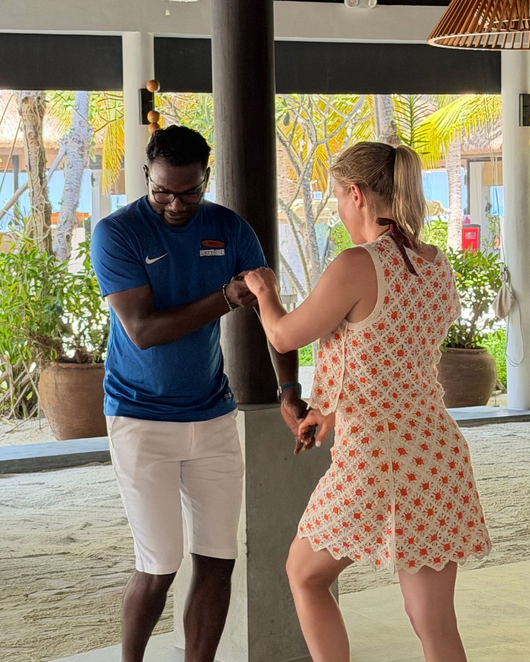 Step into a lively hour of movement, music and connection as you learn the basics of salsa in a relaxed tropical setting. Whether dancing for the first time or simply dancing for joy, every step is an