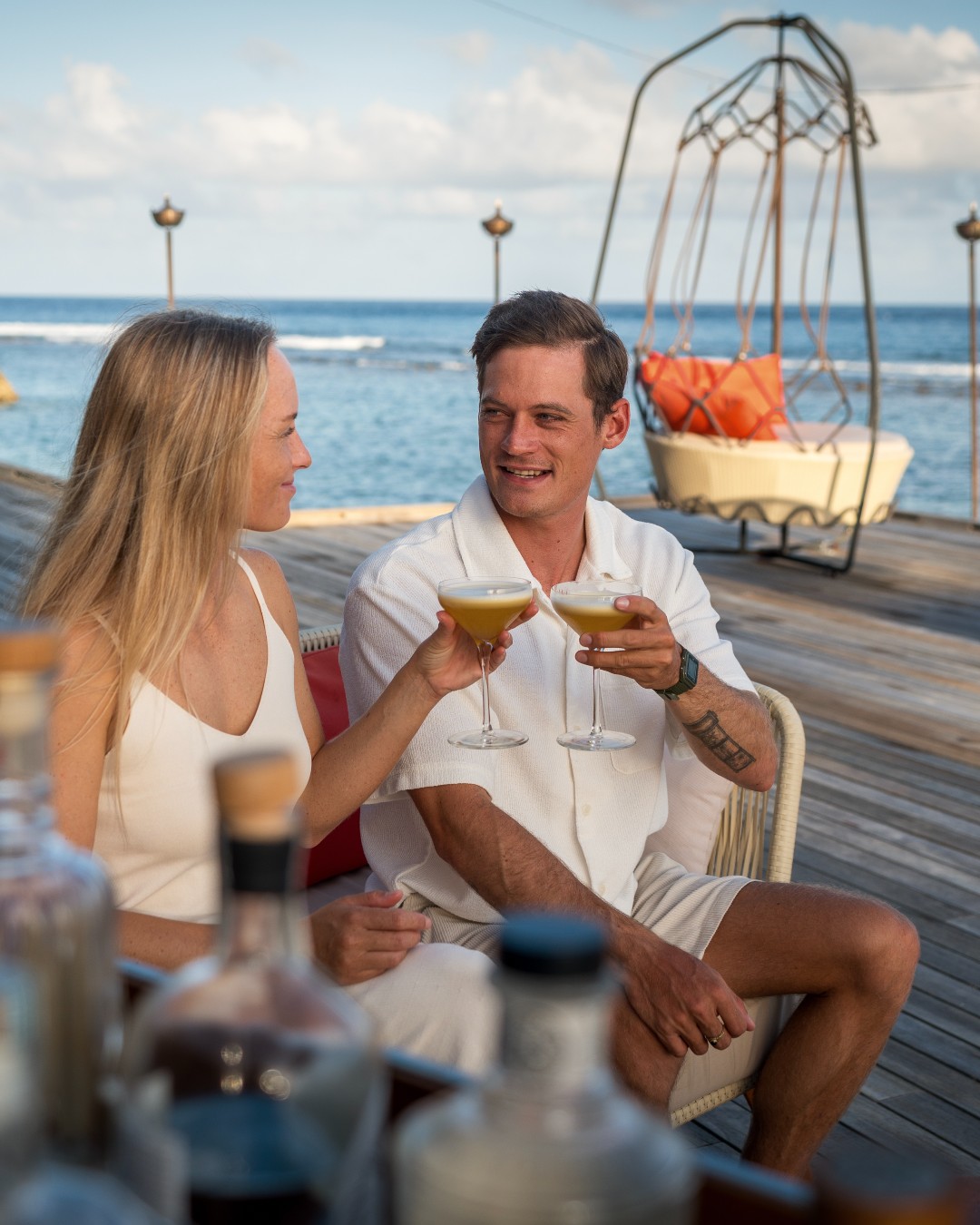 Photo by Anantara Veli Maldives Resort on June 15, 2026. May be an image of one or more people, cocktail and text.