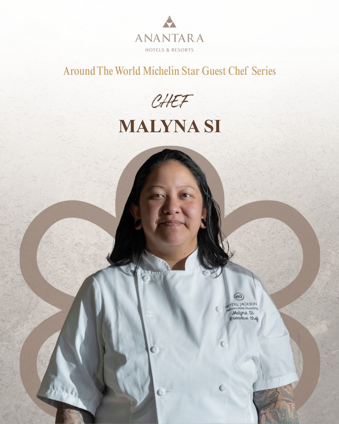 Photo shared by Anantara Veli Maldives Resort on August 09, 2026 tagging @malynasi. May be an image of food and text that says "ANANTARA HOTELS RESORTS Around The World Michelin Star Guest Chef Series