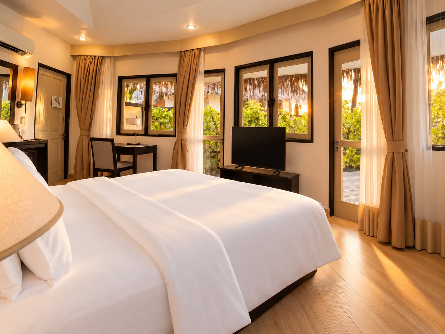 Sunset Beachfront Villa at Angsana Velavaru