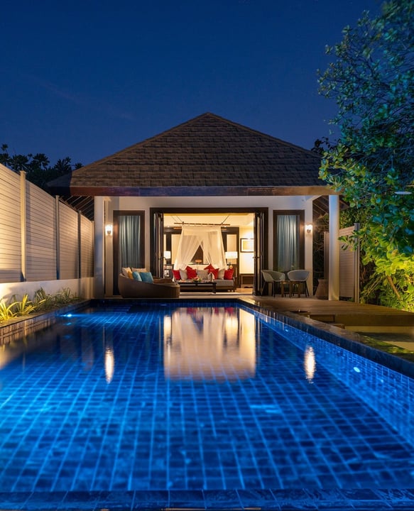 Photo by Atmosphere Kanifushi Maldives in Atmosphere Kanifushi Maldives. May be an image of pool, cabana, outdoors and text.