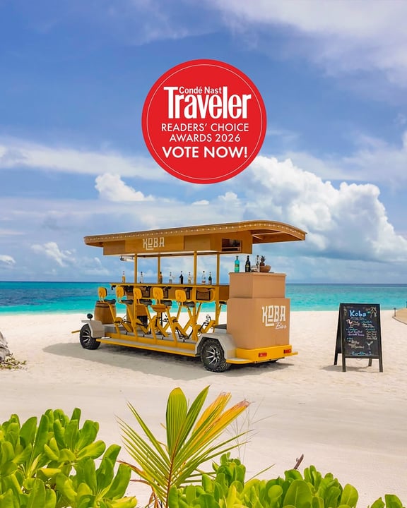Photo by Avani+ Fares Maldives Resort on June 05, 2026. May be an image of carriage, bus, tram, outdoors and text.