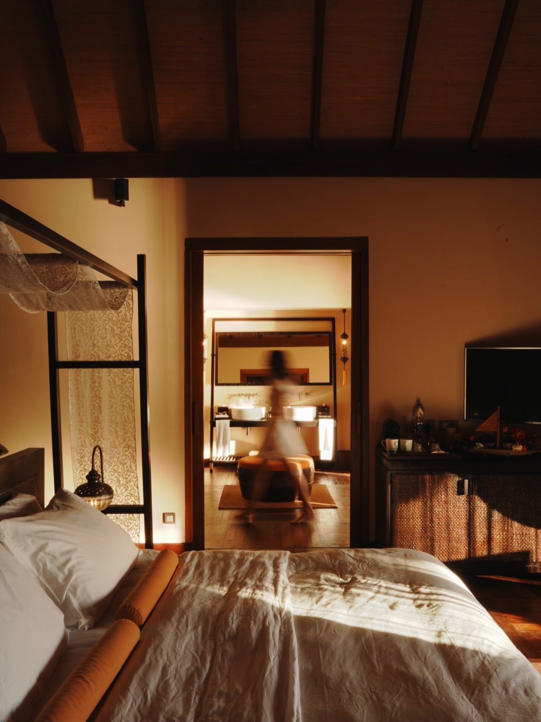Photo by Ayada Maldives on August 05, 2026. May be an image of bed, mattress, bedroom and text.