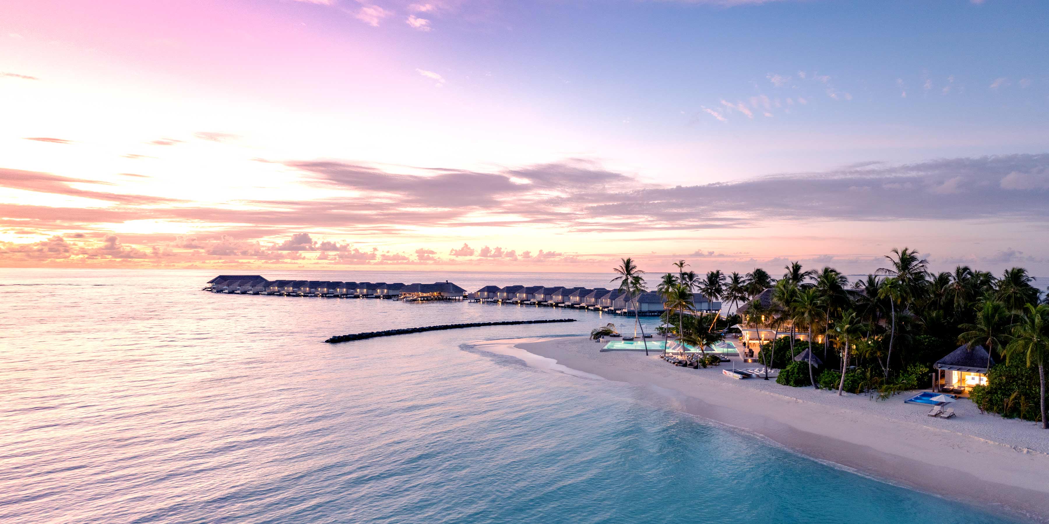 Baglioni Resort Maldives aerial view
