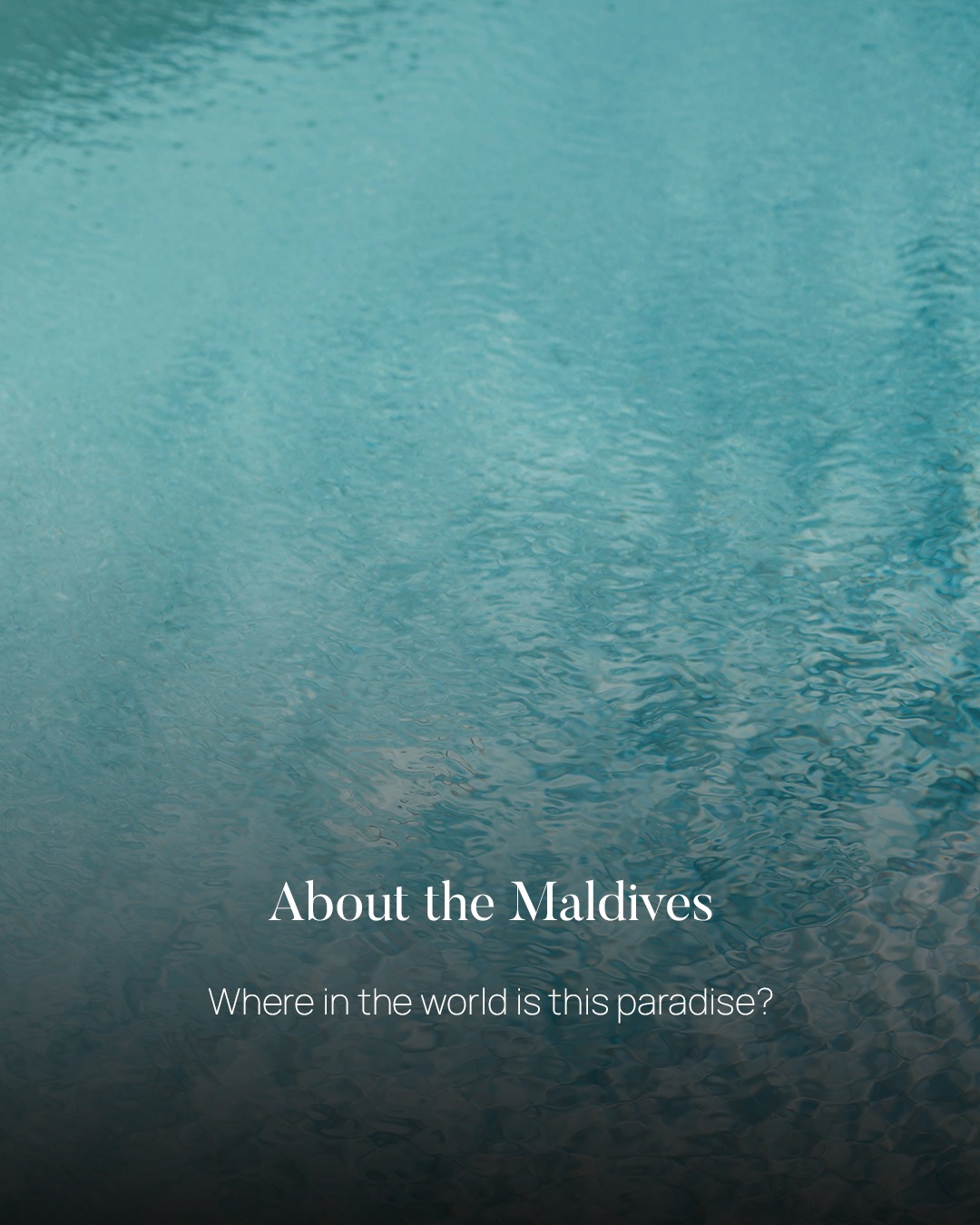 Foto von Baglioni Maldives Luxury All-Inclusive vom 12. Juli 2026. Könnte ein Bild von Poster, Gewässer und Text sein mit der Aufschrift „Aboul the the Maldives Where Whereintheworidisthisparadise? in the world“