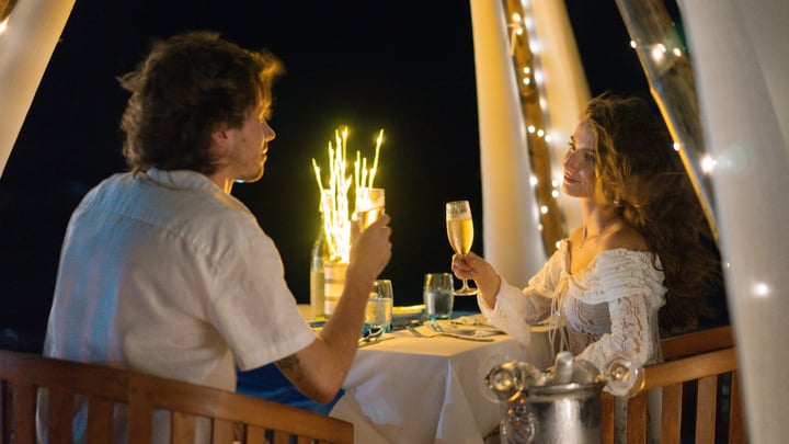 Photo by Bandos Maldives on June 12, 2026. May be an image of sparkler, wedding and text.
