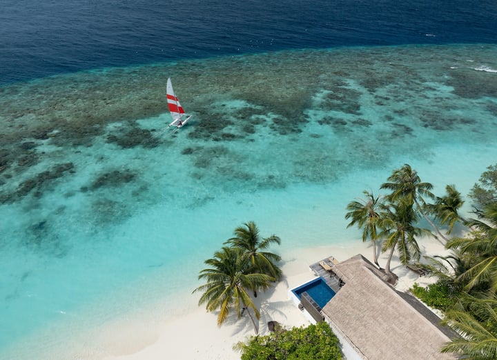 Foto von Bandos Maldives vom 30. August 2026. Möglicherweise ein Bild von Strand, Ozean, Küste und Text.