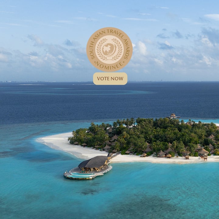 Photo by Banyan Tree Vabbinfaru - Maldives on May 17, 2026. May be an image of beach and text that says "ASIAN SIANTRAVEL LETAN TRAVEL TRAVEL MUN ΕΛΡΙ AWARDS NOMINEE VOTENOW VOTE VOTENOW NOW".
