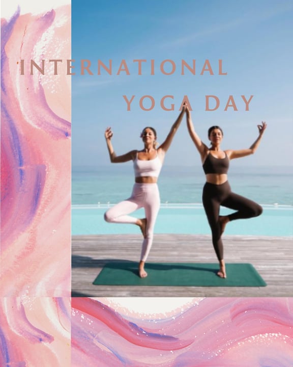 Photo by Banyan Tree Vabbinfaru - Maldives on June 18, 2026. May be an image of yoga, standing, activewear and text that says "INTERNATIONAL YOGA DAY".