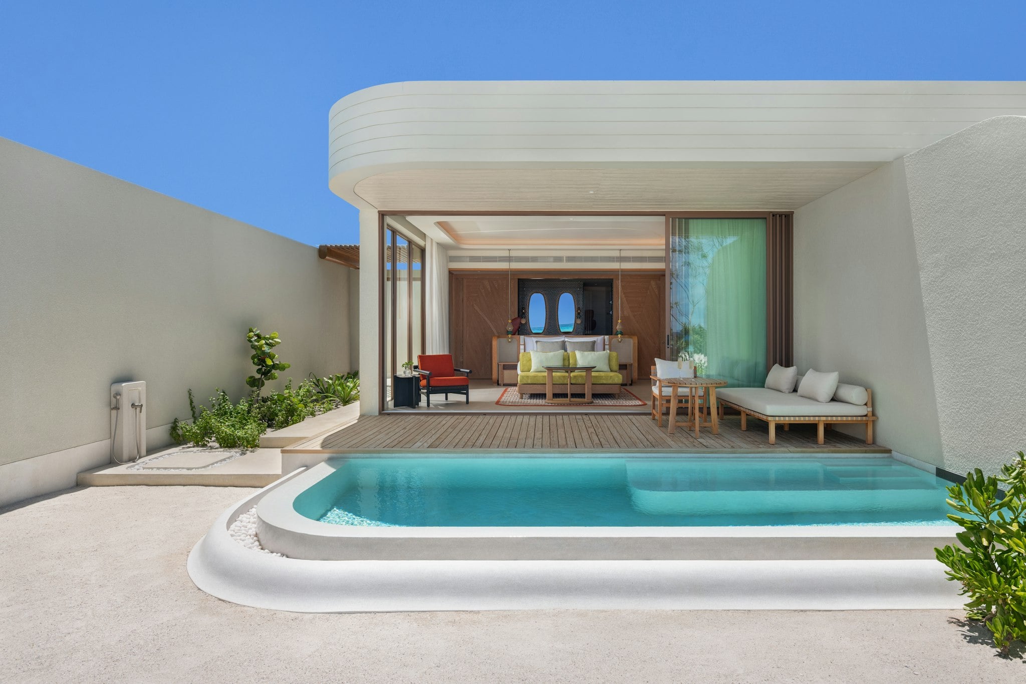 One-Bedroom Sunset Beach Pool Villa im Centara Grand Lagoon Maldives
