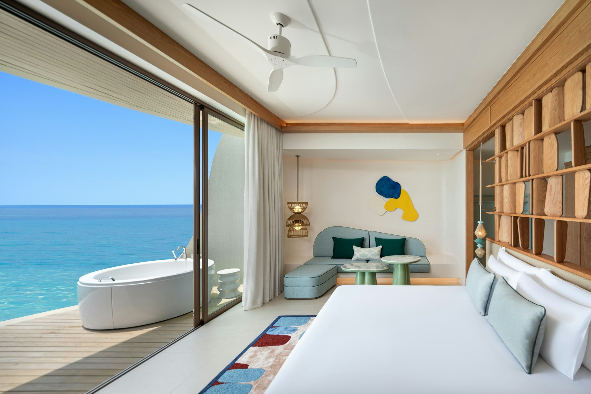 Two-Bedroom Family Wasservilla mit Jacuzzi im Centara Grand Lagoon Maldives
