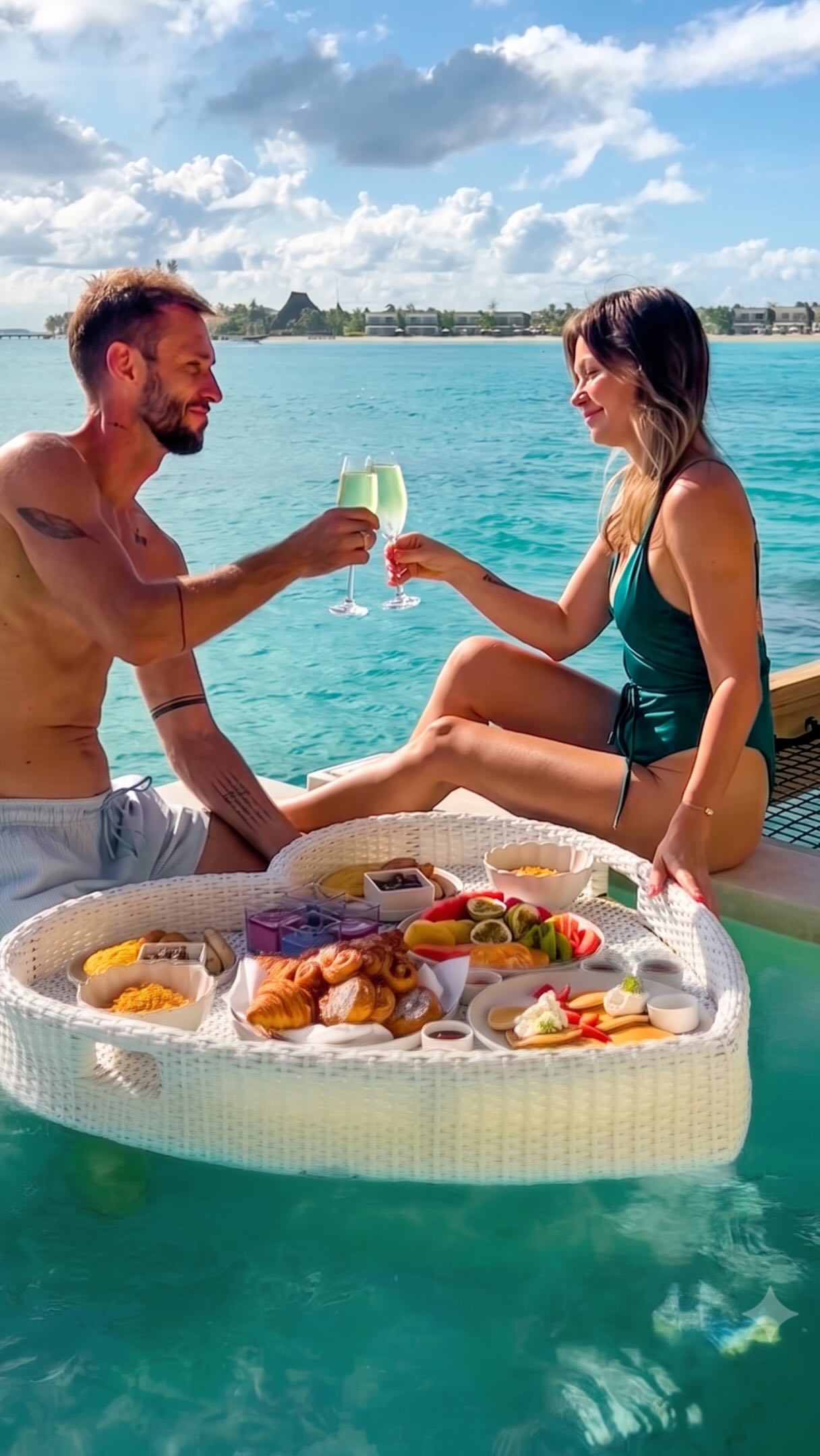 Frühstück serviert auf dem Wasser, genau so, wie Sie es mögen, genau dann, wenn Sie es möchten. Manche Erlebnisse sollen sich ganz und gar wie Ihre eigenen anfühlen 🍓💙Aufgenommen von @crazydancefamily

#CentaraMirageLagoon #Centara #