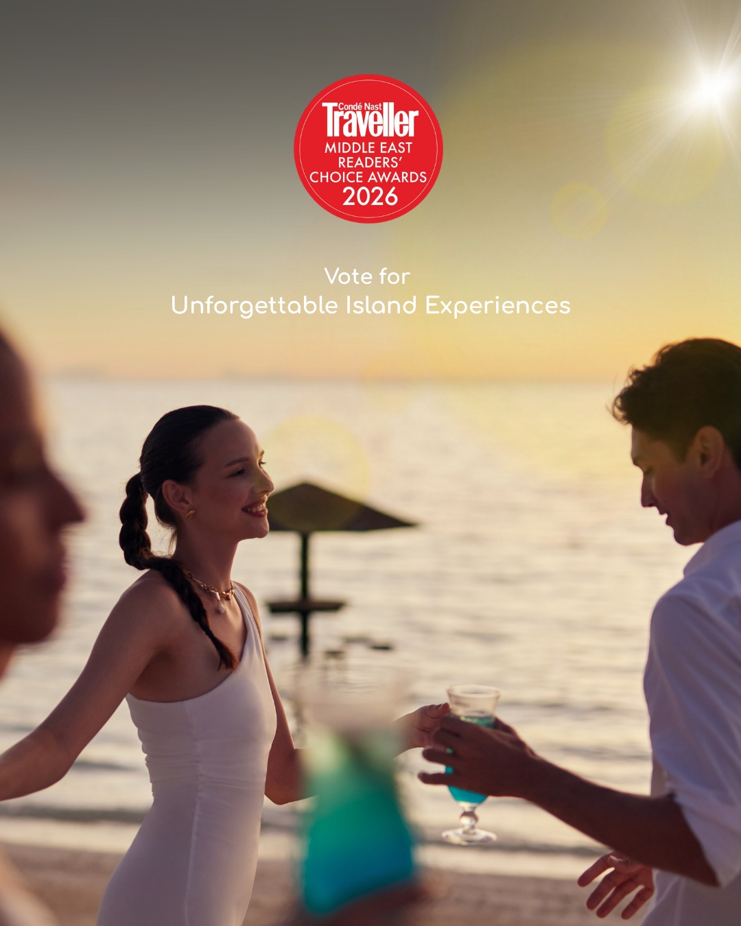 Photo by Centara Ras Fushi Resort & Spa Maldives on August 11, 2026. May be an image of one or more people, outdoors and text that says "Traveller CondéNast MIDDLE MIDDLEEAST EAST READERS' CHOICE AWAR