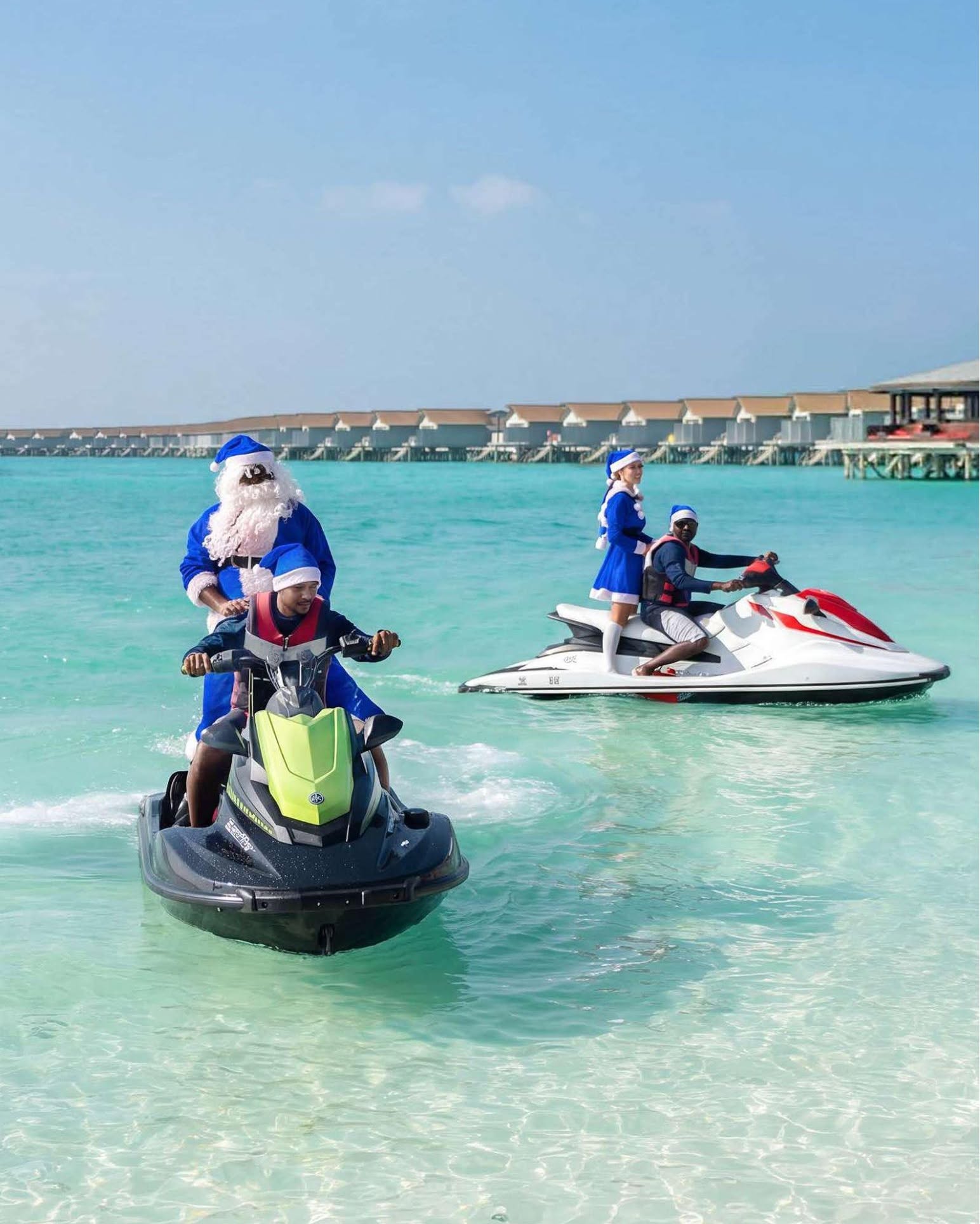 Foto condivisa da Centara Ras Fushi Resort & Spa Maldives l'08 settembre 2026 con il tag @explorecentara. Potrebbe raffigurare moto d'acqua, barca e testo.