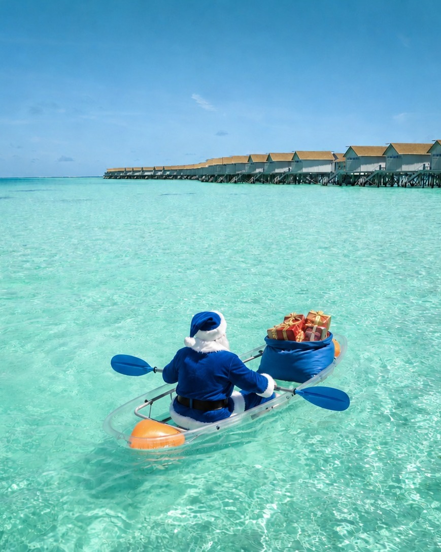 Foto di Centara Ras Fushi Resort & Spa Maldives del 16 settembre 2026. Potrebbe raffigurare kayak, zattera, canoa e testo.