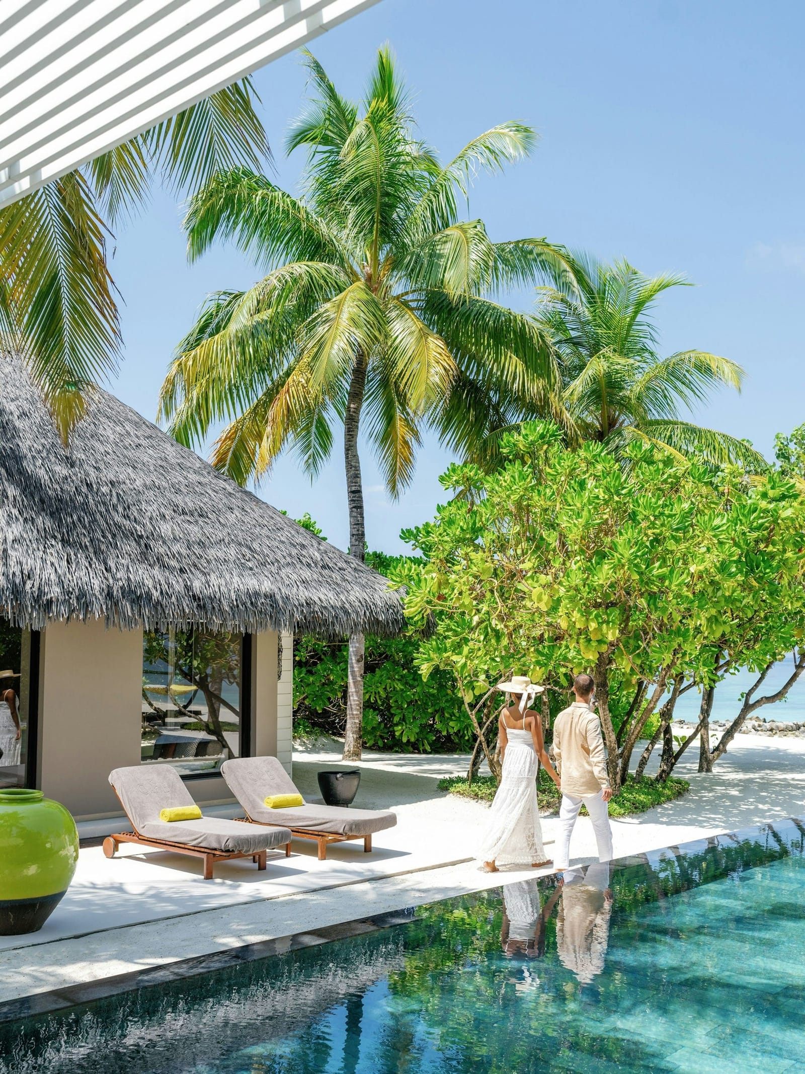 Beachfront Island Villa mit privatem Pool im Cheval Blanc Randheli