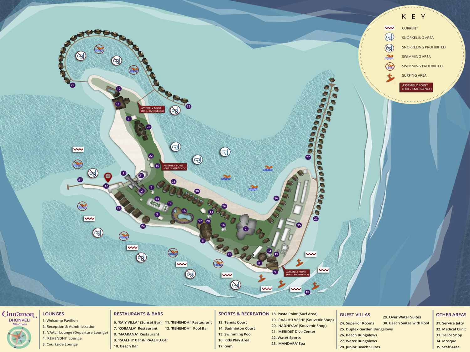 Cinnamon Dhonveli Maldives island map