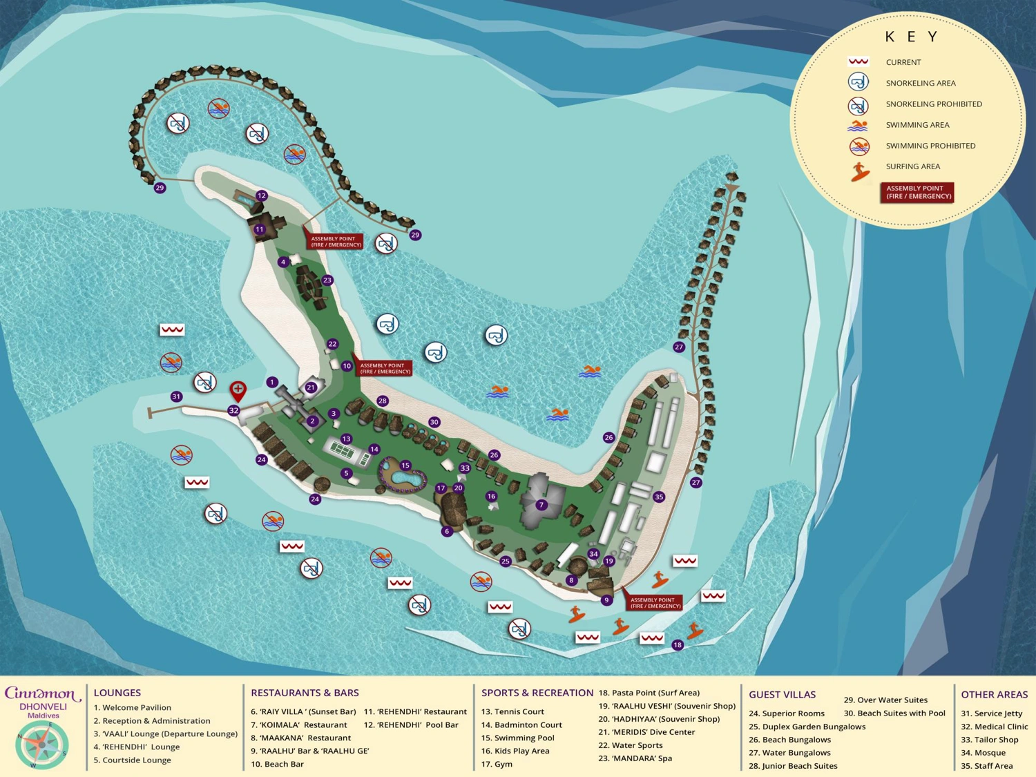 Cinnamon Dhonveli Maldives island map
