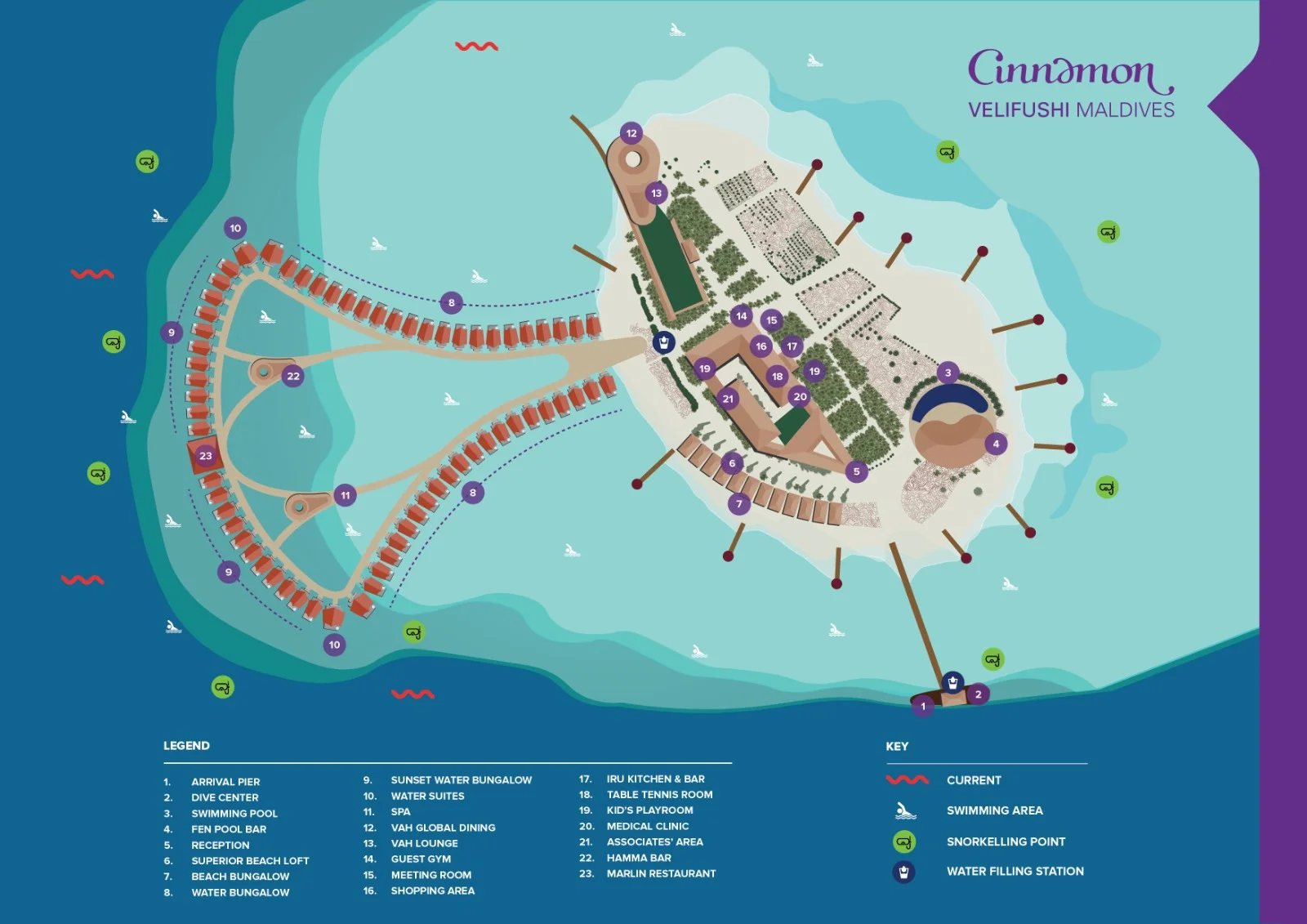 Cinnamon Velifushi island map