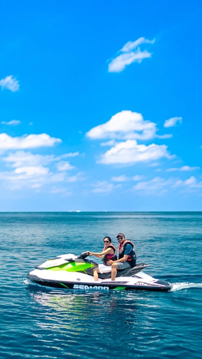 Private island vibes, turquoise waters, and a jet ski to match the mood. Living the dream, one wave at a time.@msts_wsde #MSTSMaldives @cocoboduhithi @coco_resorts 

  Travel goals unlocked with @pick