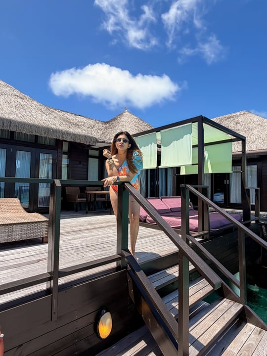 Photo shared by Kishwer M Rai on June 04, 2026 tagging @pickyourtrail, and @cocoboduhithi. May be an image of boathouse, cabana and text.