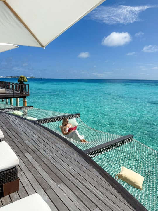 Photo by Coco Bodu Hithi on June 10, 2026. May be an image of horizon, ocean, cabana and text.