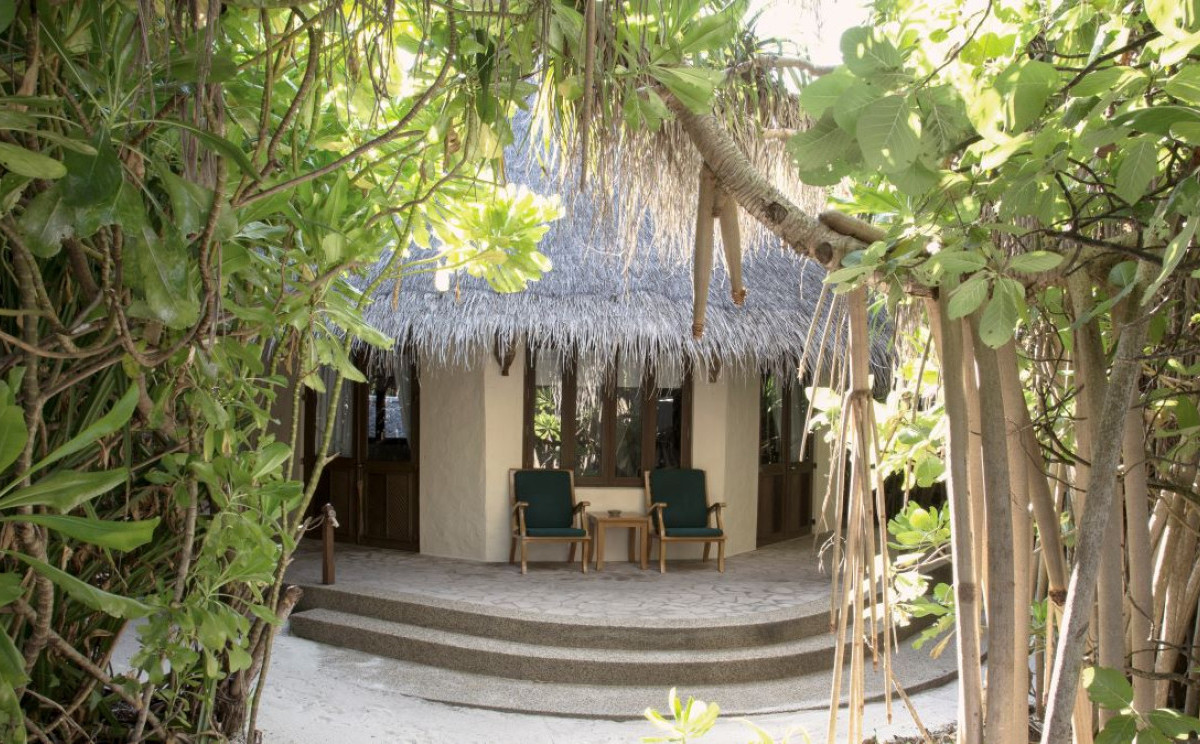 Beach Villa exterior with garden bathroom