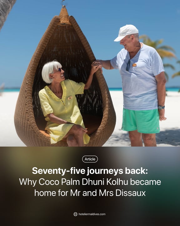 For many visitors, the Maldives is the destination of a lifetime. For Mr Serge Roland René Dissaux and his wife, Jocelyne Christiane Jeanne ép. Dissaux, it has become something else entirely: a place 