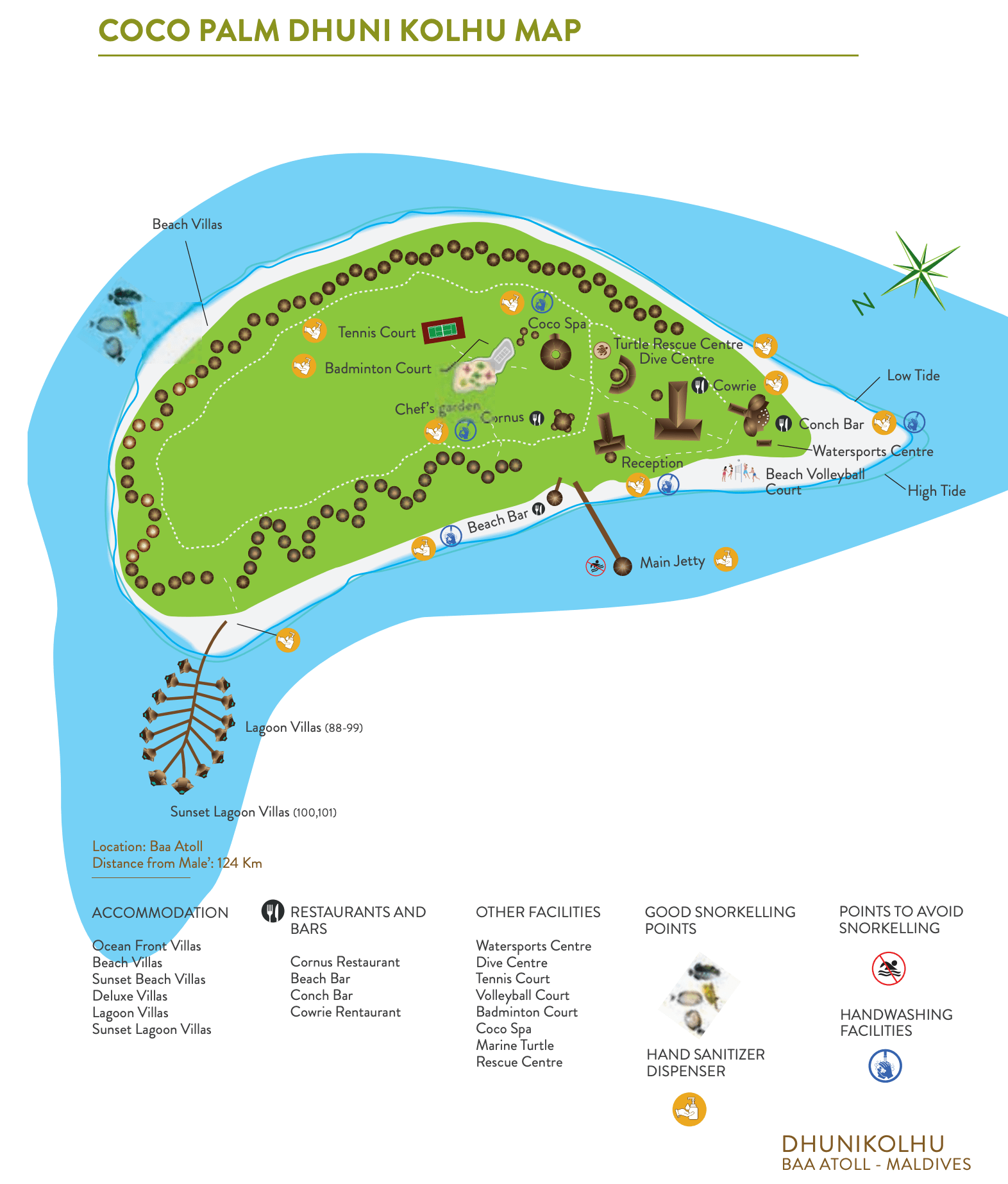Coco Palm Dhuni Kolhu island map