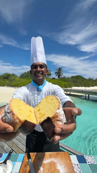 Faces say ‘omg’ 😮⏩🤤 taste says ‘heaven’!

Happy Easter from @CocoonMaldives: we surprise you with our Italian artisanal Easter cake, the iconic ‘Colomba’, by master pastry chefs.

Keep expecting the