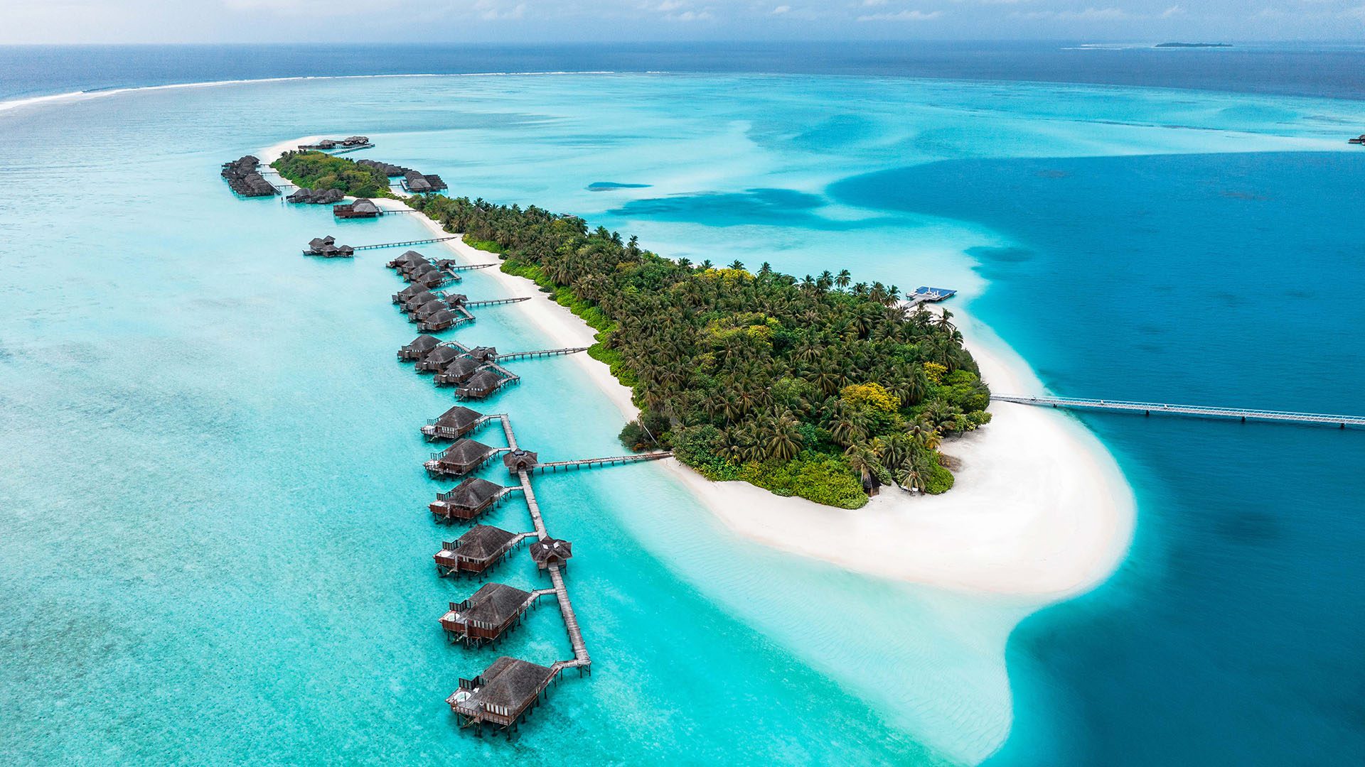Conrad Maldives Rangali Island aerial view