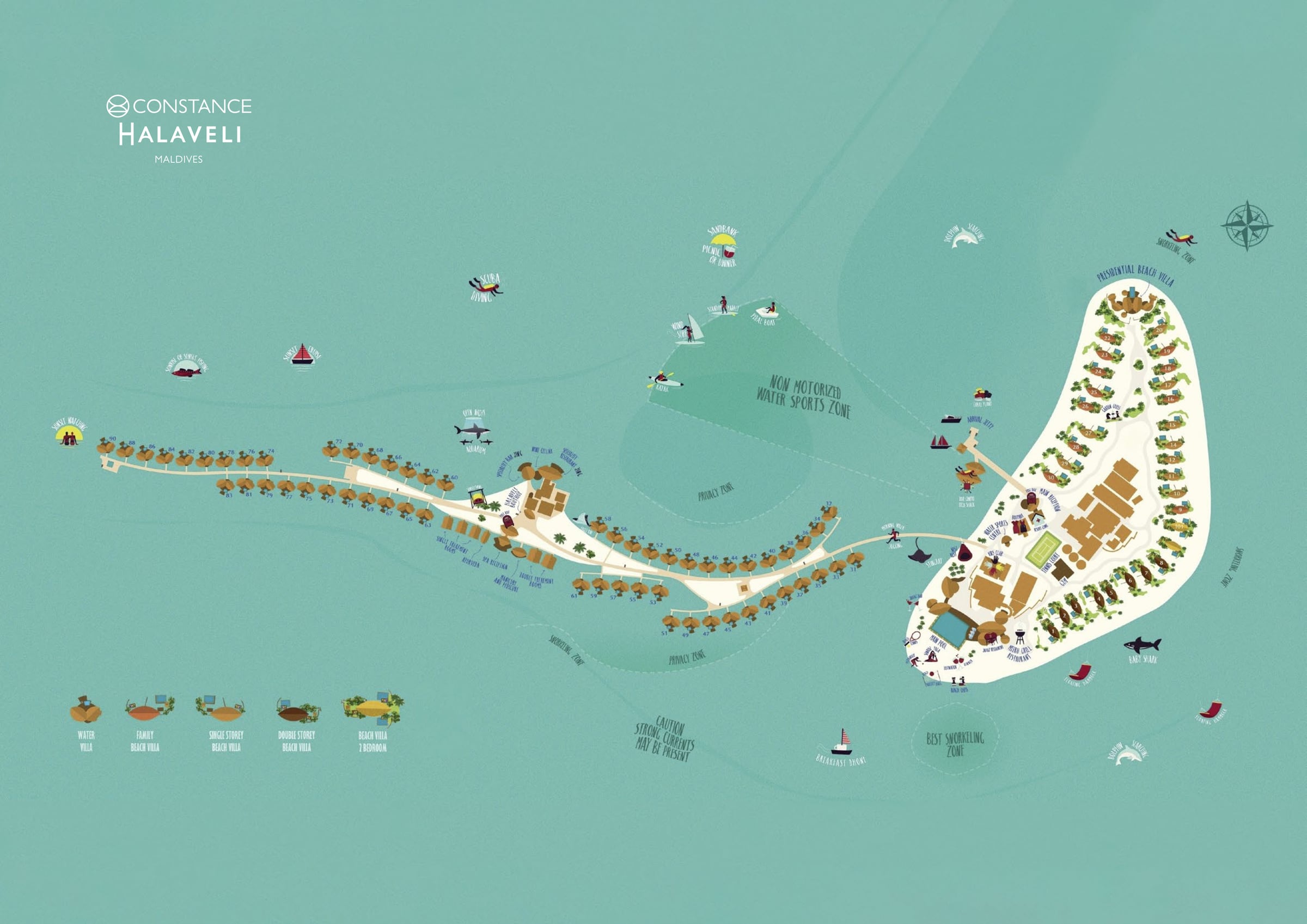Constance Halaveli island map