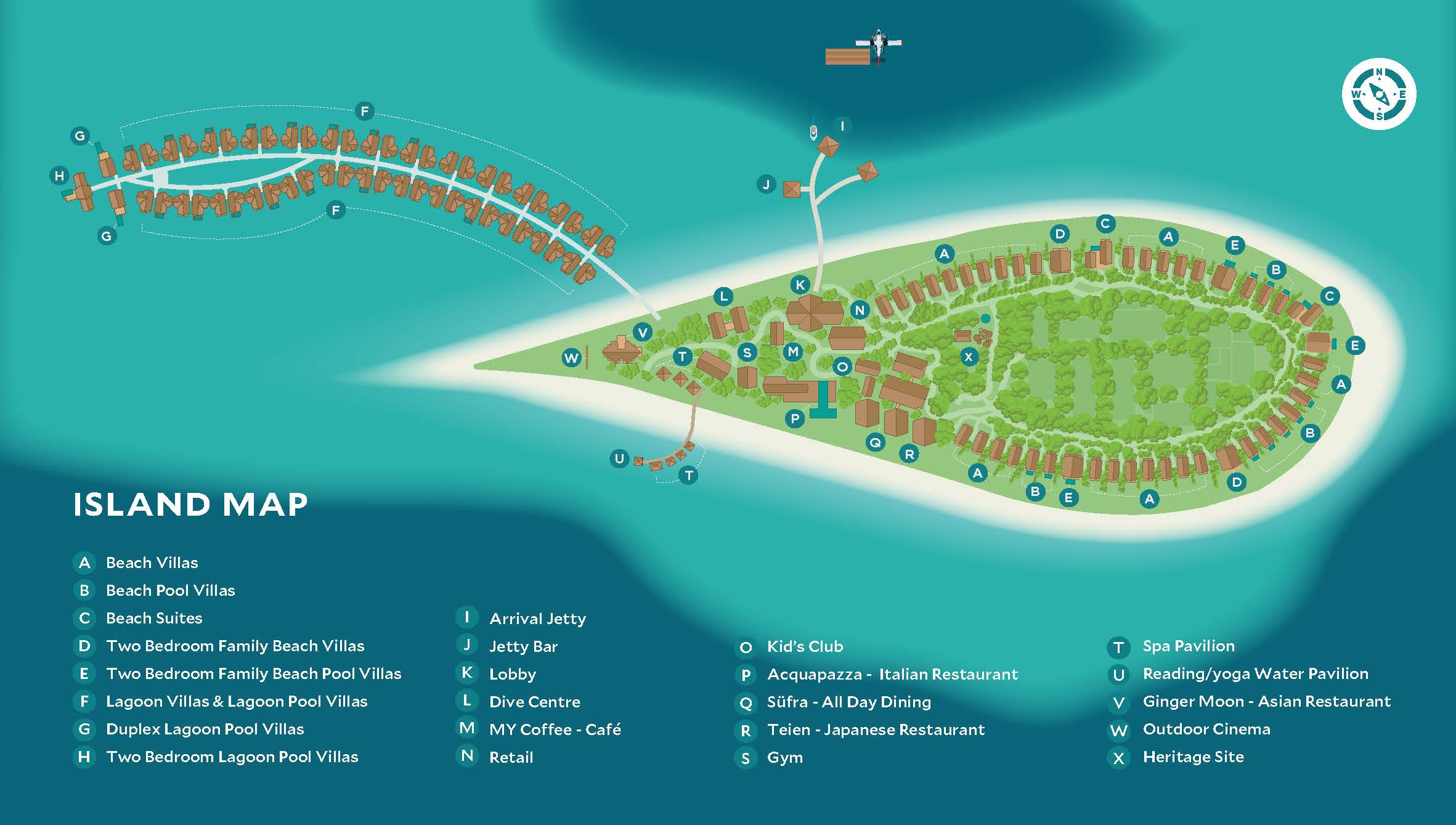 Cora Cora Maldives island map