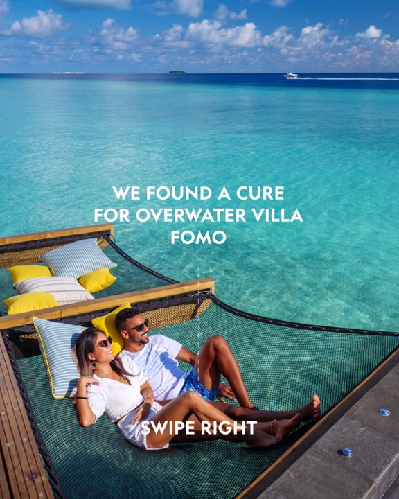 Photo shared by CROSSROADS Maldives on June 15, 2026 tagging @saiilagoonmaldives, @hardrockhotelmaldives, and @so.maldives. May be an image of swimming, pool, cabana and text that says "WE FOUND A CUR