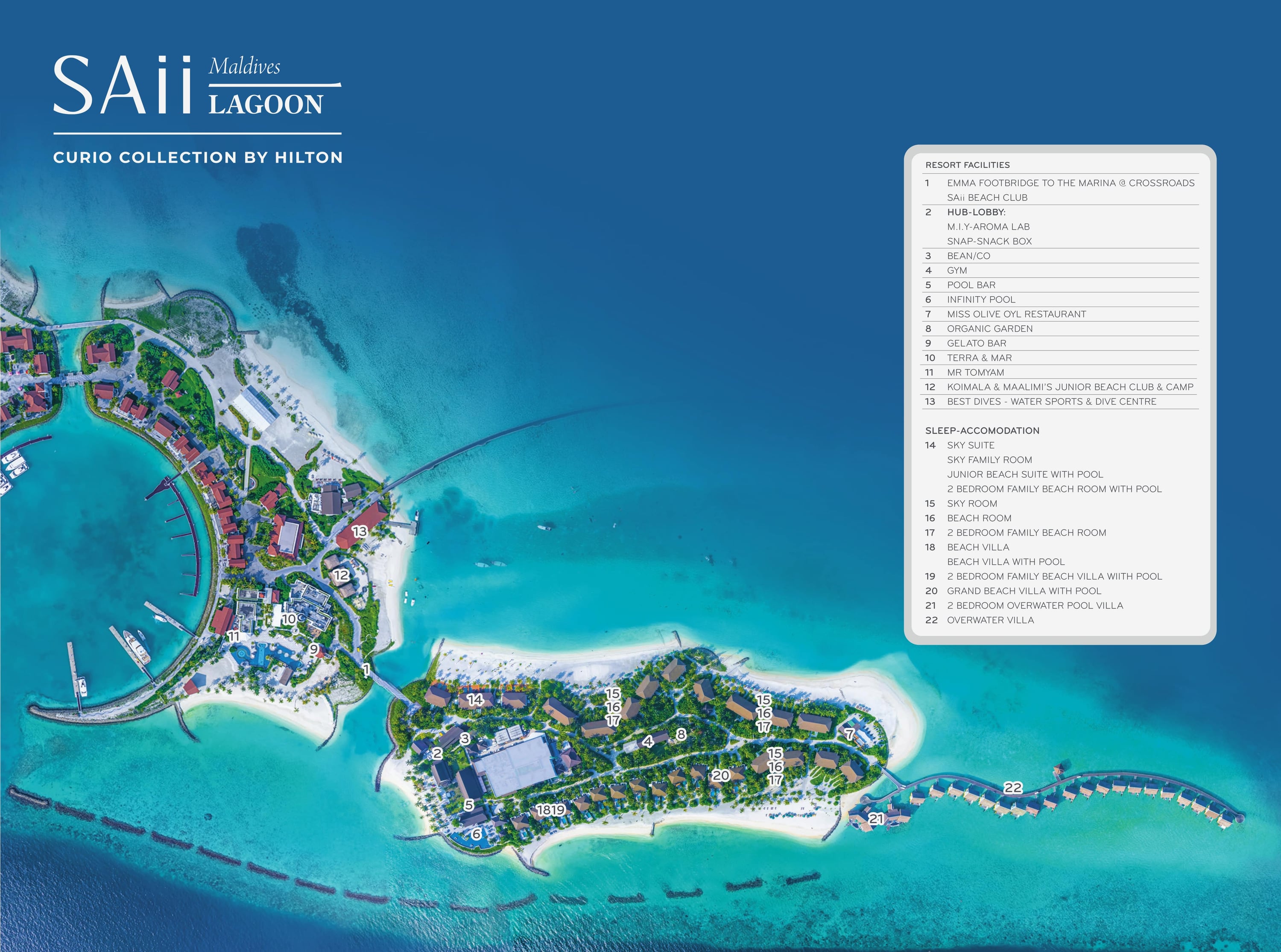 SAii Lagoon Maldives & Marina @ CROSSROADS island map
