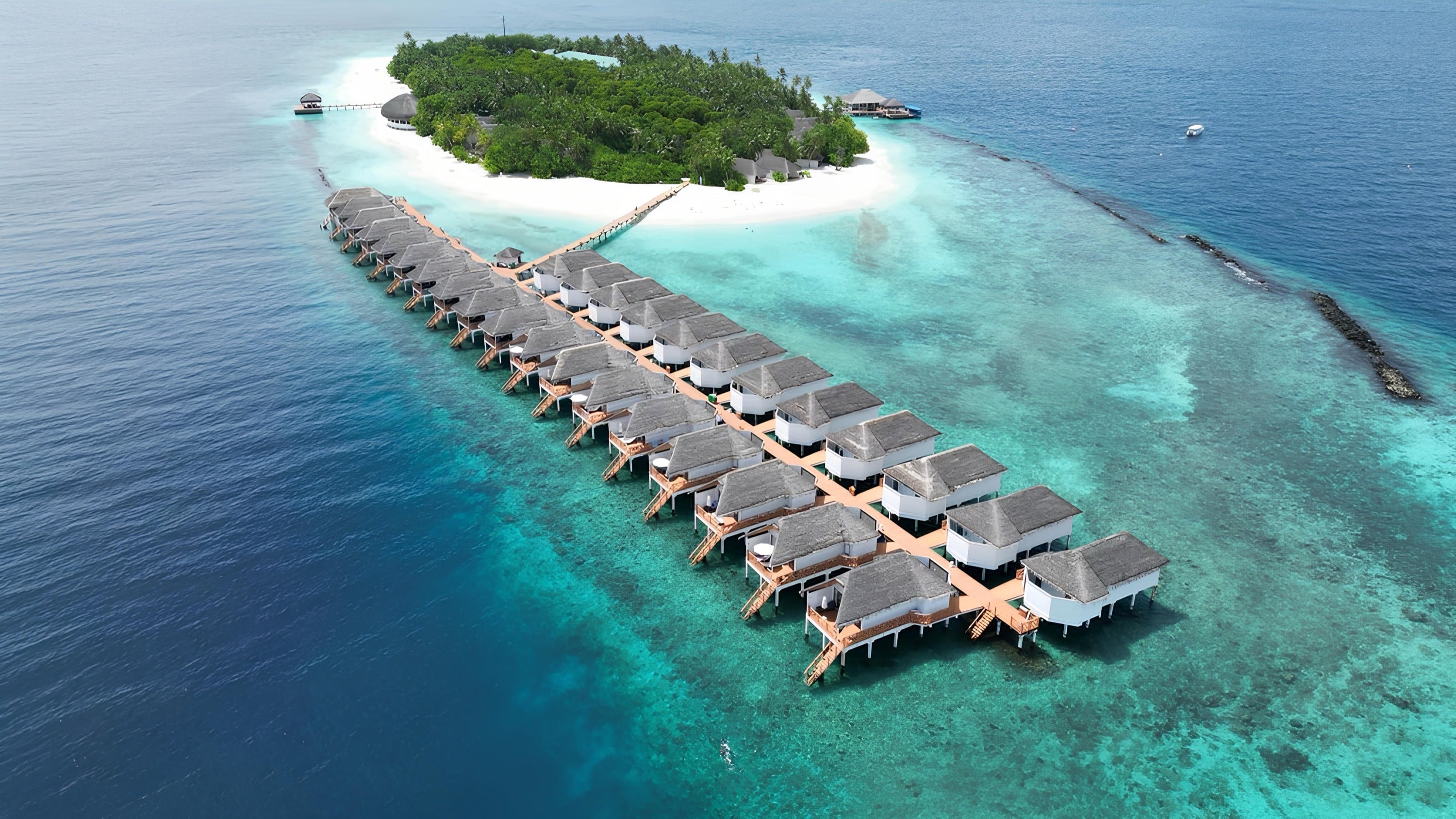 Dreamland Maldives aerial view