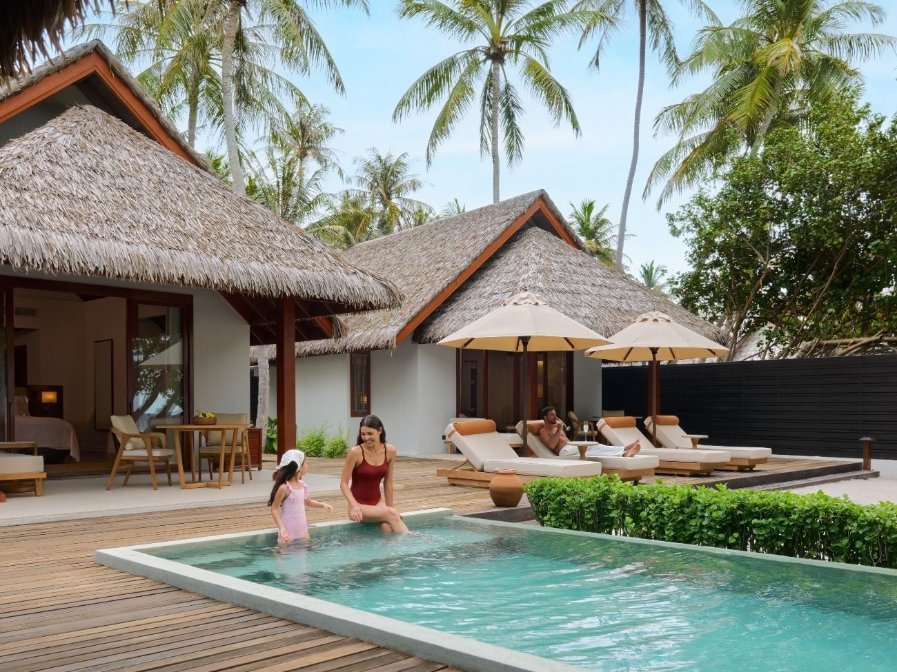 Two-Bedroom Beach Pool Villa im Dusit Thani Maldives