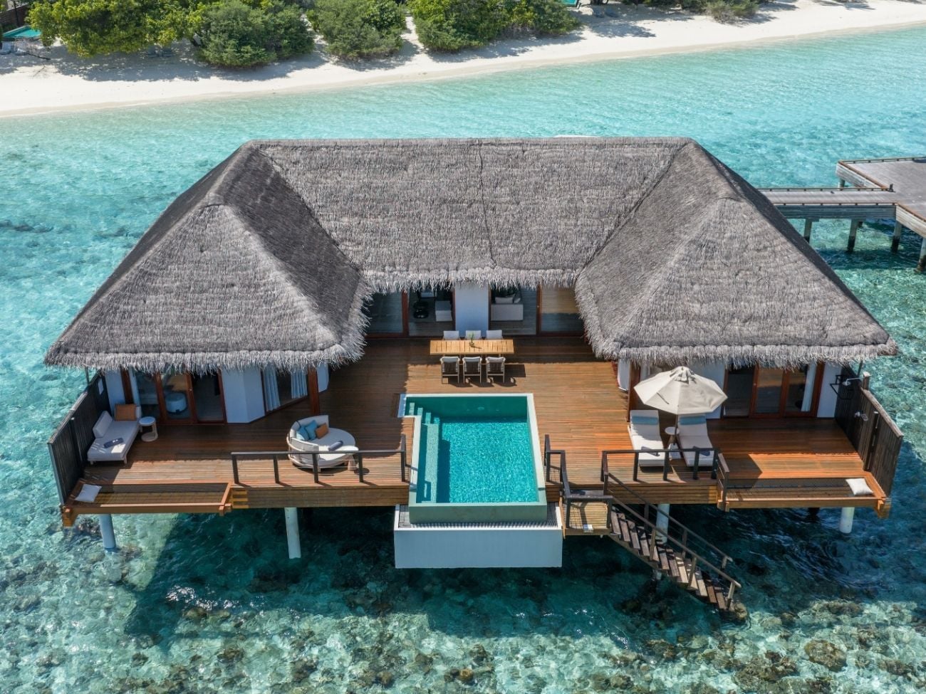 Two-Bedroom Overwater Pool Pavilion im Dusit Thani Maldives