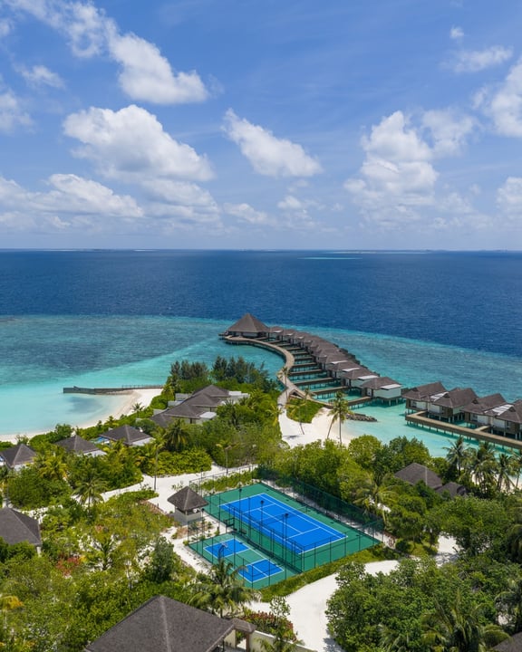 Foto von dusitD2 Feydhoo Maldives am 09. August 2026. Könnte ein Bild von Horizont und Text sein.